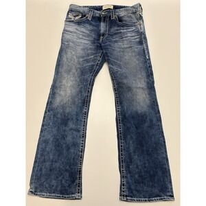 Men's Buckle Big Star Pioneer Boot Light Wash Jeans SZ 34/32